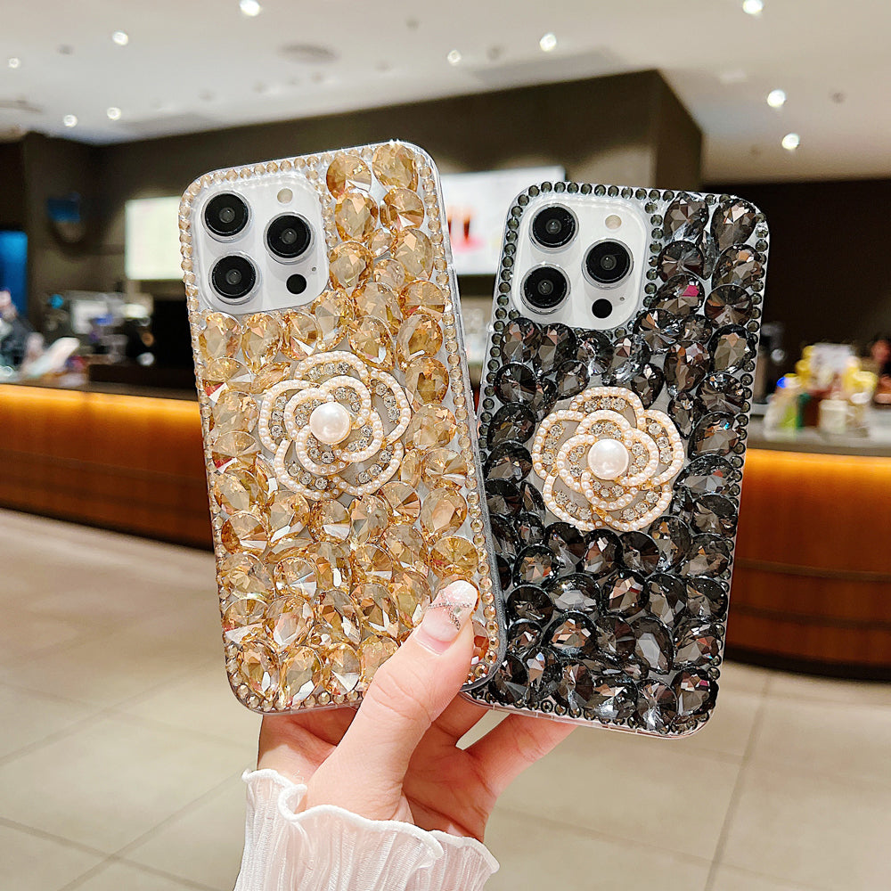 Diamond Flower TPU (Soft) | PC (Hard) Case - Samsung S21FE