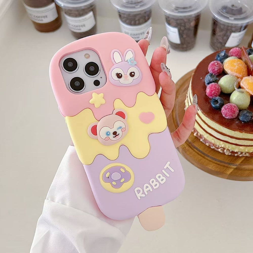 Ice candy Rabbit Toy Silicone Soft Phone Case - iPhone 14