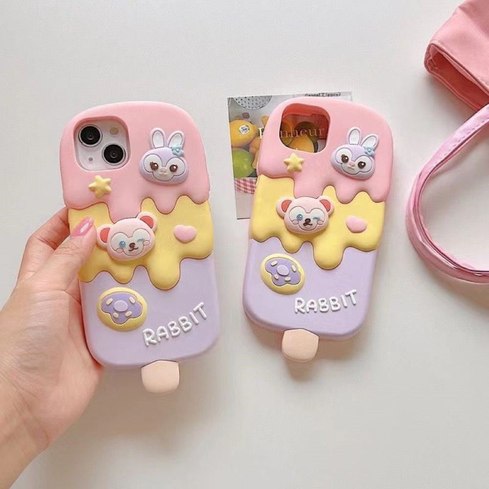 Ice candy Rabbit Toy Silicone Soft Phone Case - iPhone 13