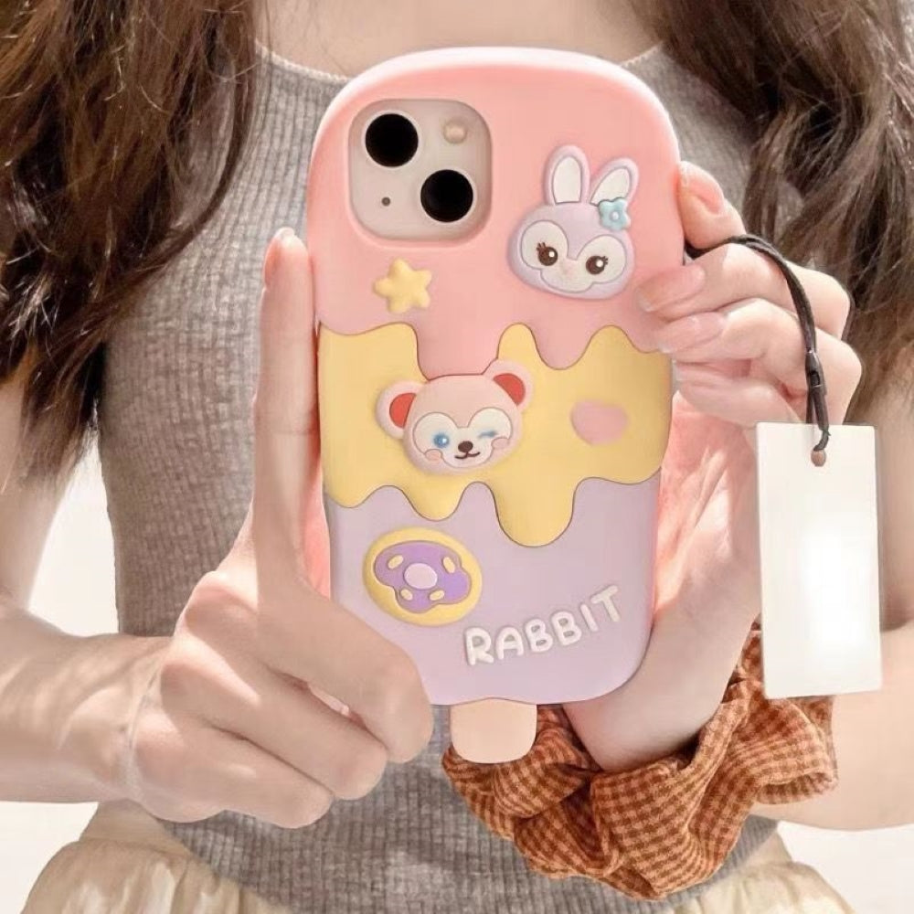 Ice candy Rabbit Toy Silicone Soft Phone Case - iPhone 13 Pro