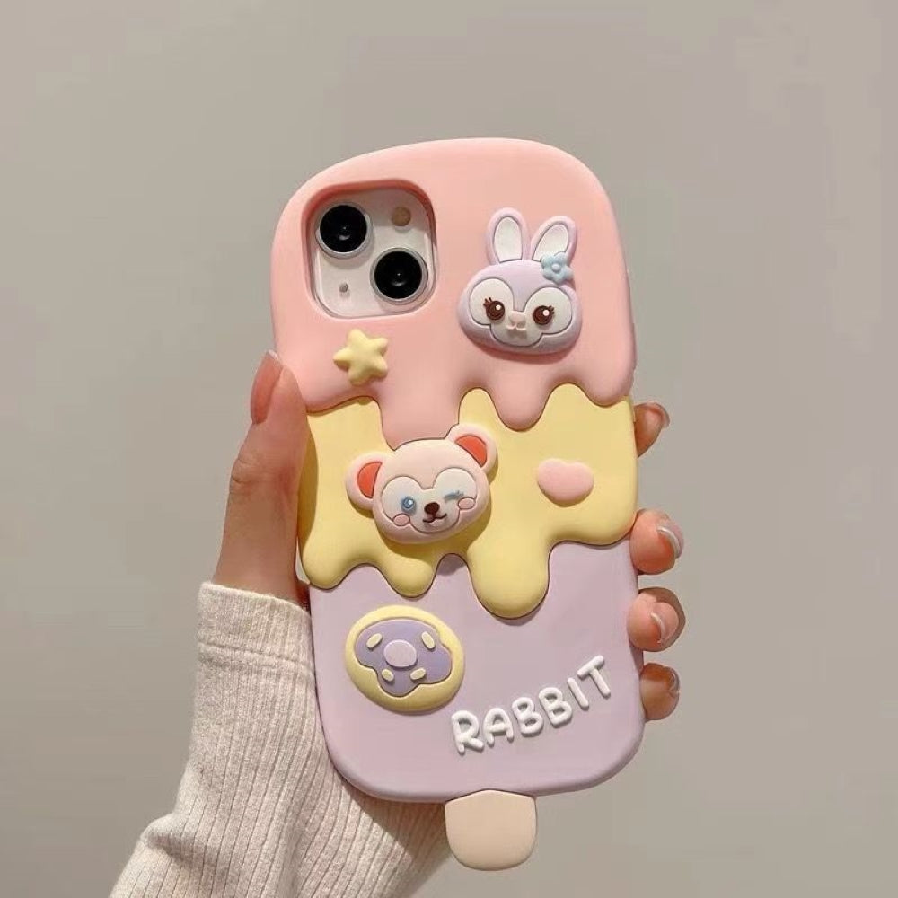 Ice candy Rabbit Toy Silicone Soft Phone Case - iPhone 13 Pro