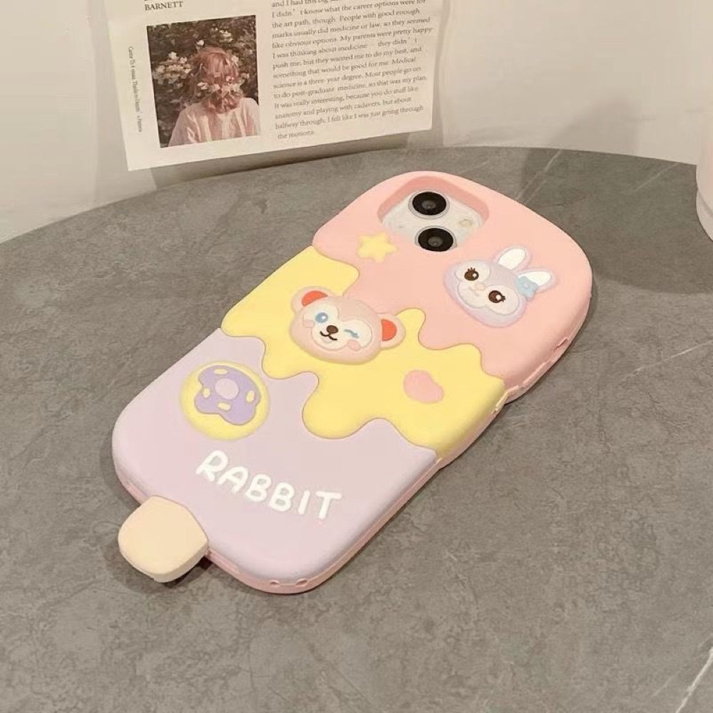 Ice candy Rabbit Toy Silicone Soft Phone Case - iPhone 13