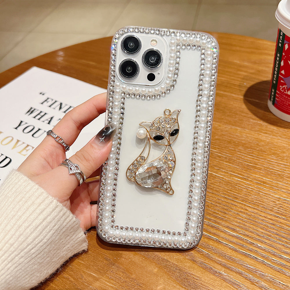 Fashion Luxury Sparkle Diamond Kitty Handmade Bling Phone Case - iPhone 13 Pro