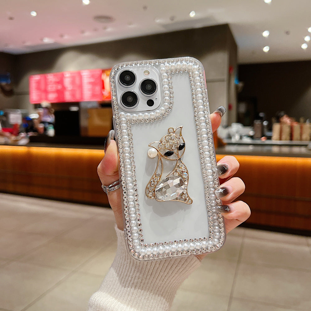 Fashion Luxury Sparkle Diamond Kitty Handmade Bling Phone Case - iPhone 14