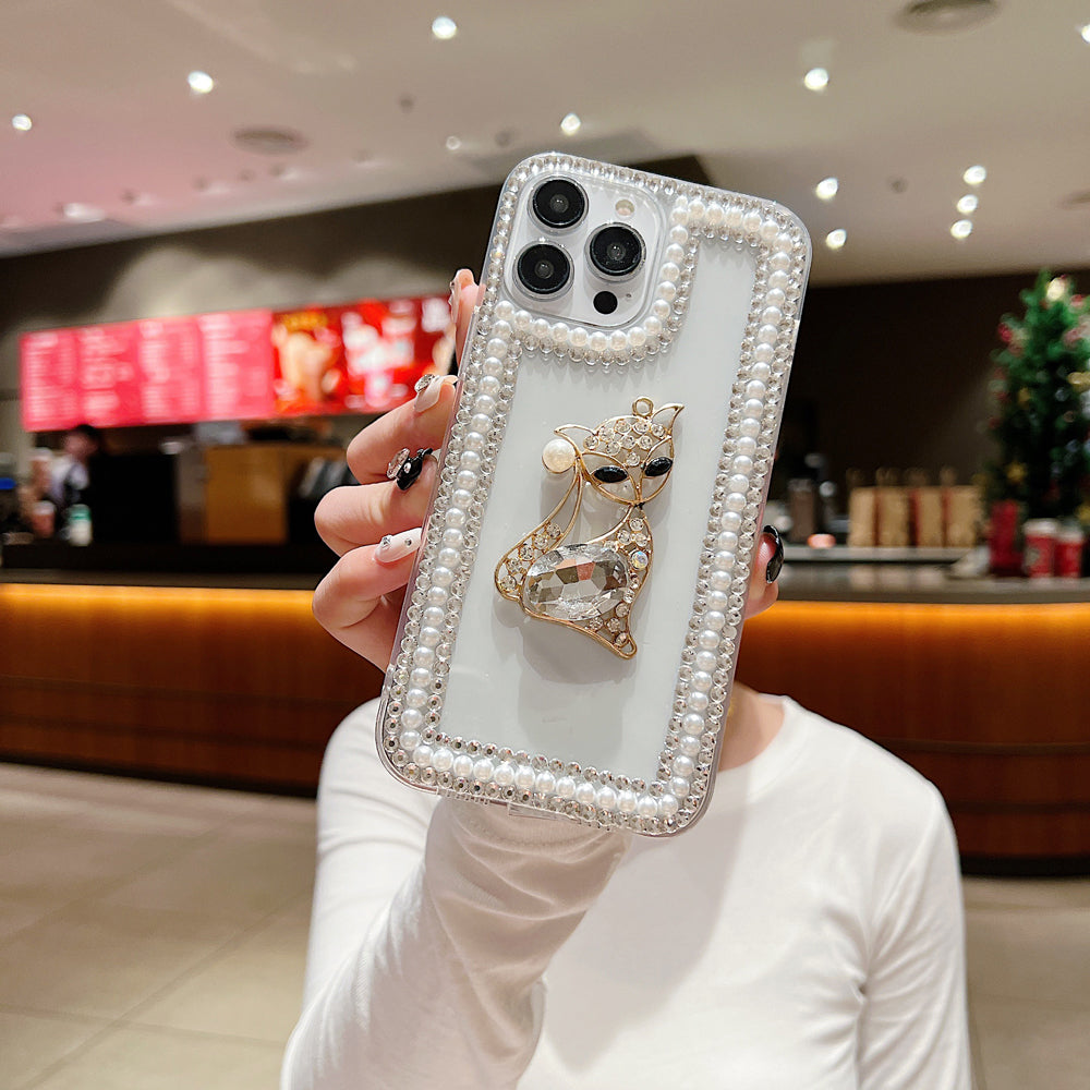 Fashion Luxury Sparkle Diamond Kitty Handmade Bling Phone Case - iPhone 13 Pro