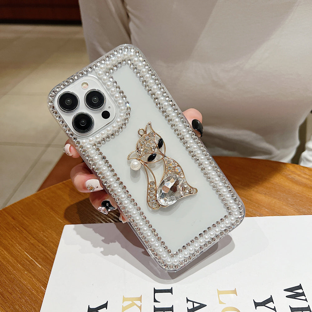 Fashion Luxury Sparkle Diamond Kitty Handmade Bling Phone Case - iPhone 14