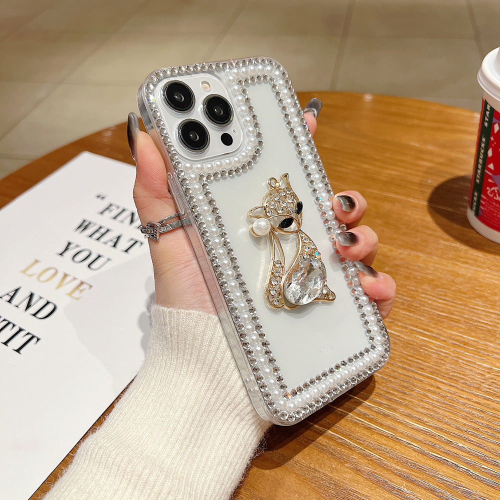 Fashion Luxury Sparkle Diamond Kitty Handmade Bling Phone Case - iPhone 13 Pro