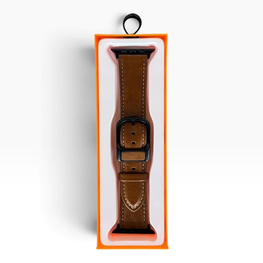 Leather Retro Business Style Watch Belt