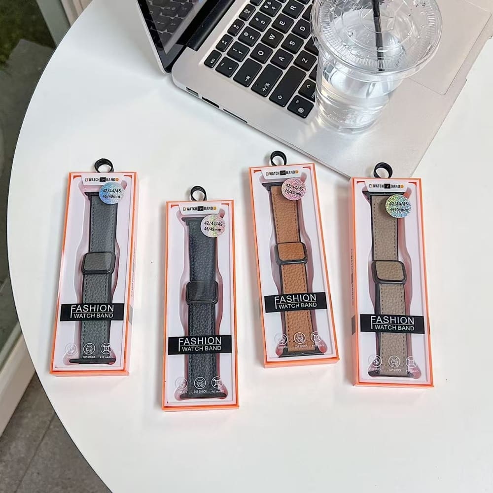 Magnetic Soft Leather Watch Belt
