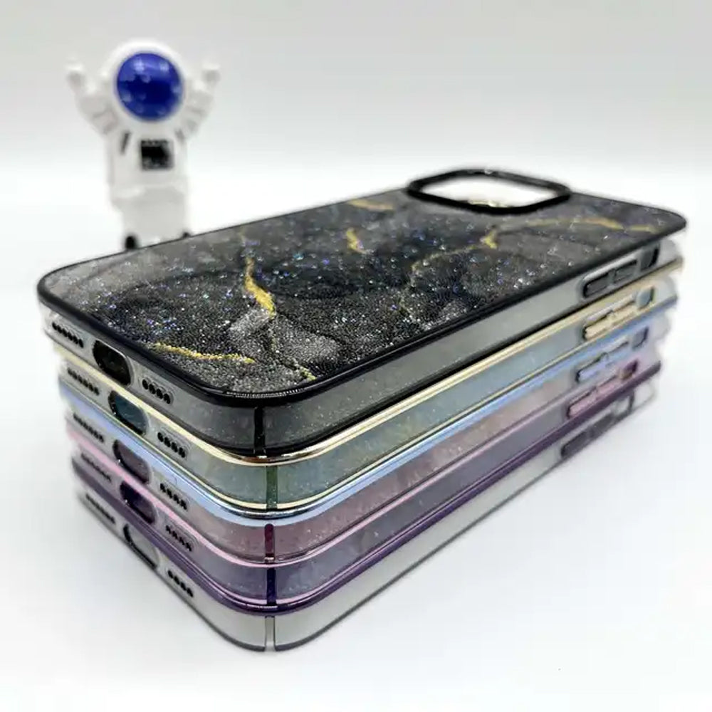 Marble Bling Diamond Shockproof PC (Hard) Case - iPhone 13  Pro Max