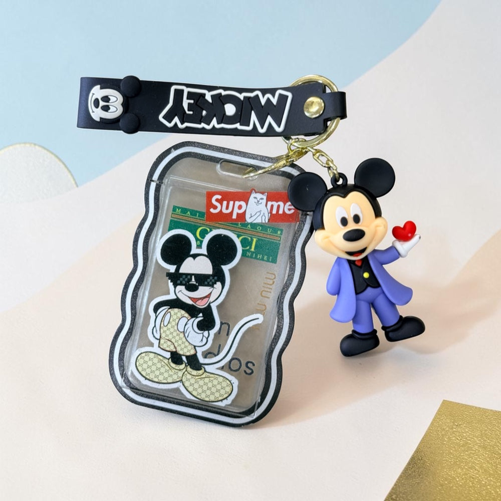 Mickey Minnie Printed Work ID Card Holder