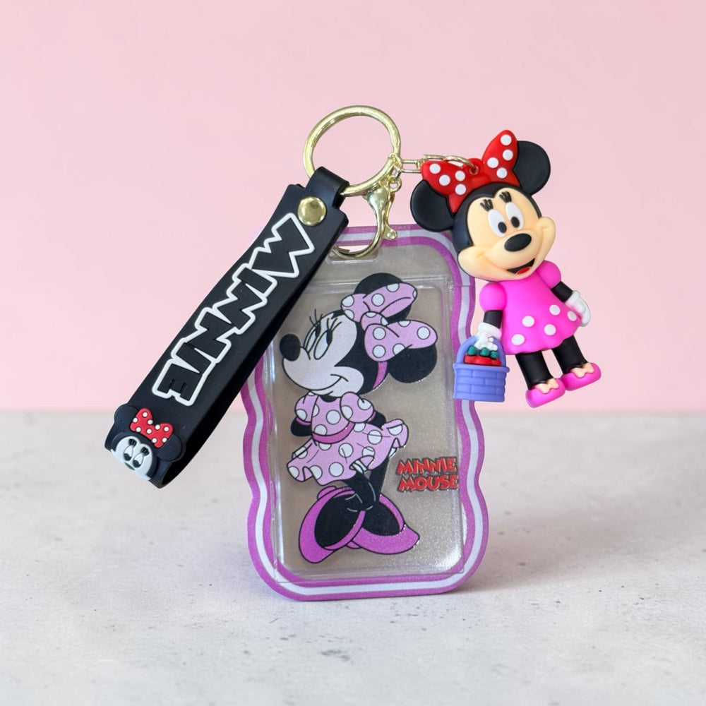 Mickey Minnie Printed Work ID Card Holder