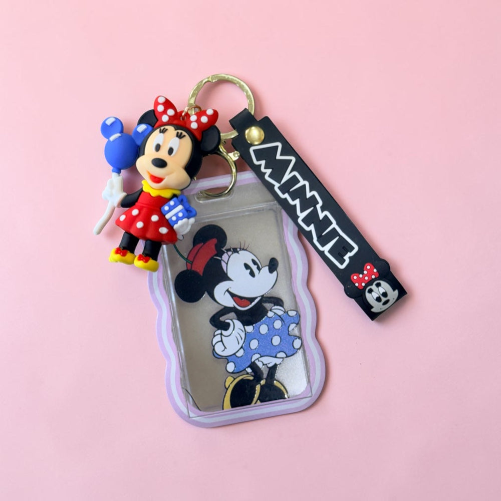 Mickey Minnie Printed Work ID Card Holder