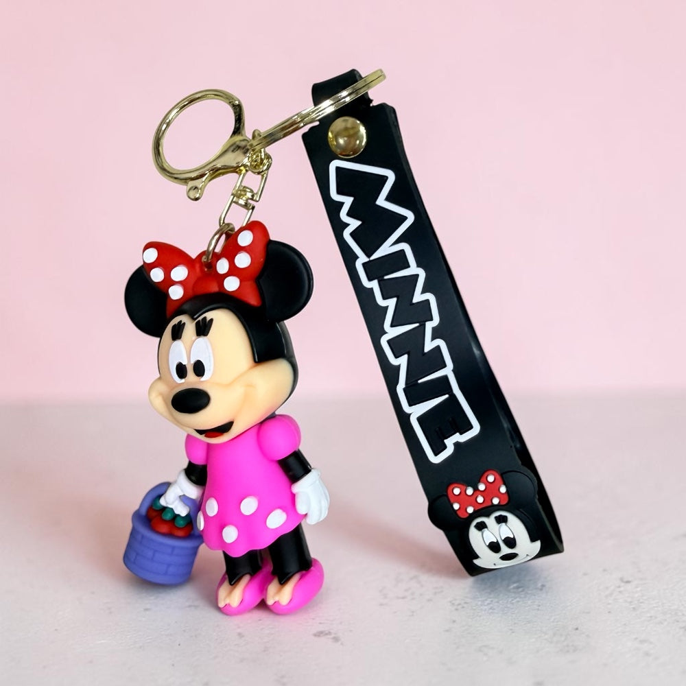 Mickey Minnie Character Keychain | Handbag Charm | Phone Charm