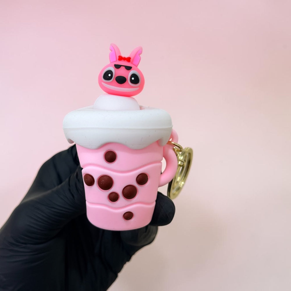 Milk Tea Cup Keychain | Handbag Charm | Phone Charm