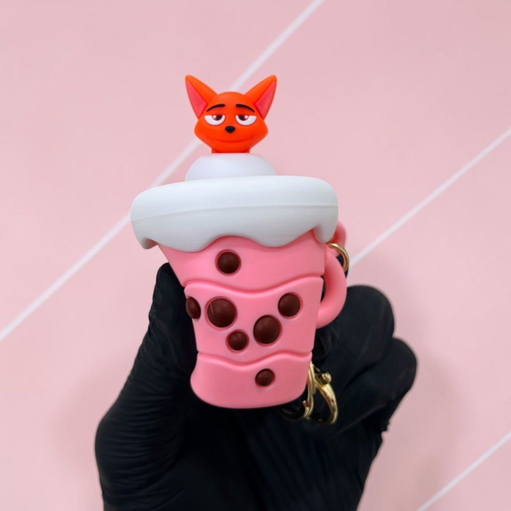 Milk Tea Cup Keychain | Handbag Charm | Phone Charm