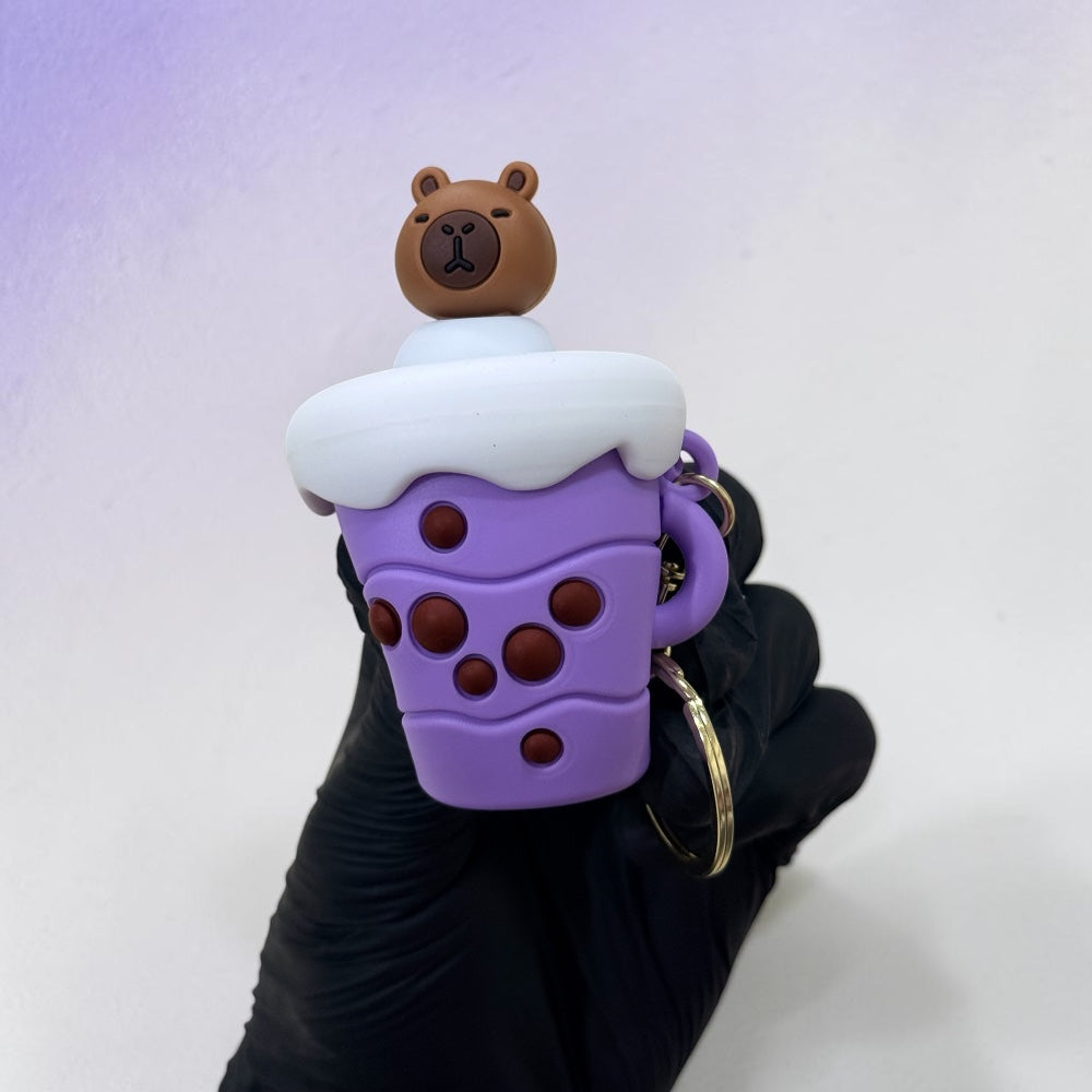 Milk Tea Cup Keychain | Handbag Charm | Phone Charm