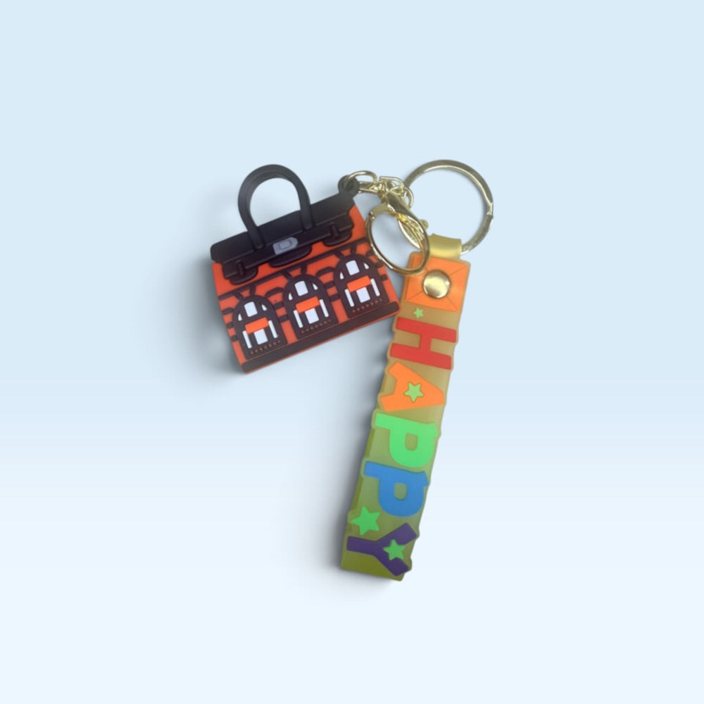 Mini Handbag Style Keychain | Handbag Charm | Phone Charm