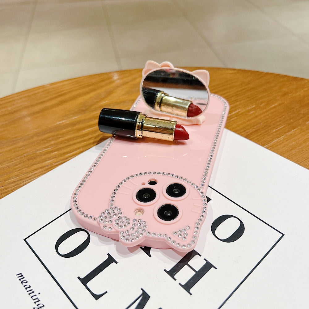 Kitty Mirror Stand TPU (Soft) Phone Case - iPhone 16