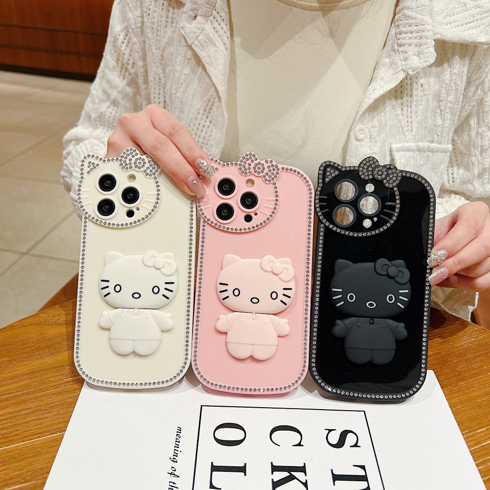 Kitty Mirror Stand TPU (Soft) Phone Case - iPhone 13