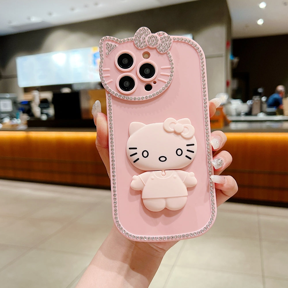 Kitty Mirror Stand TPU (Soft) Phone Case - iPhone 16