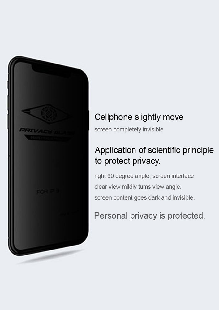 Privacy Tempered Glass | Edge to Edge Coverage Screen Protector Guard | Premium Grade Anti Peeping Hardness Screen Protector - Vivo Series