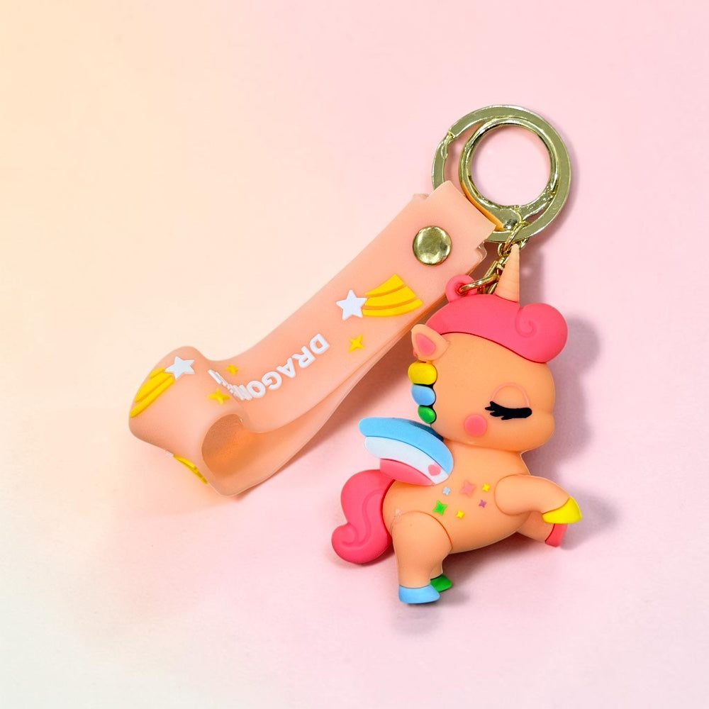 Rainbow Style Unicorn Keychain | Handbag Charm | Phone Charm