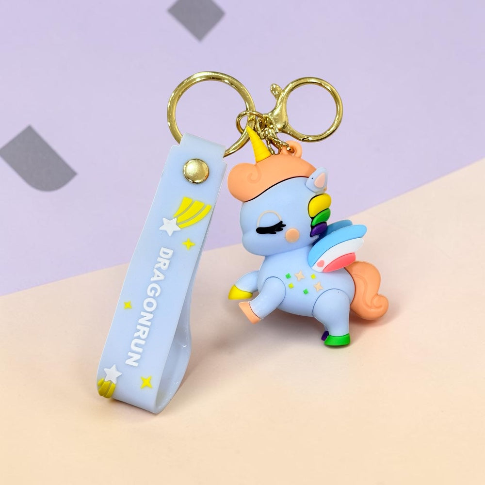 Rainbow Style Unicorn Keychain | Handbag Charm | Phone Charm