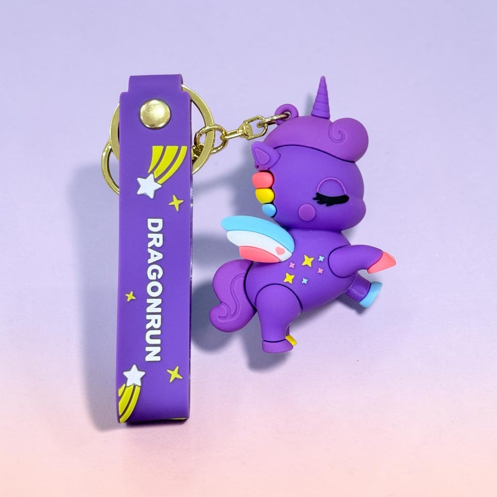 Rainbow Style Unicorn Keychain | Handbag Charm | Phone Charm