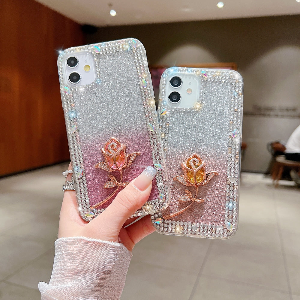 Rose Diamond TPU (Soft) Phone Case - iPhone 14