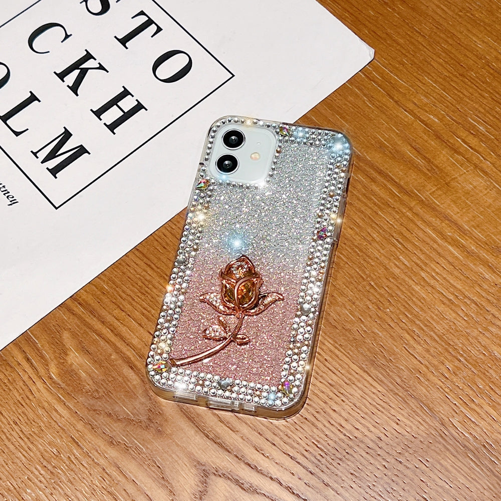 Rose Diamond TPU (Soft) Phone Case - Samsung S23FE