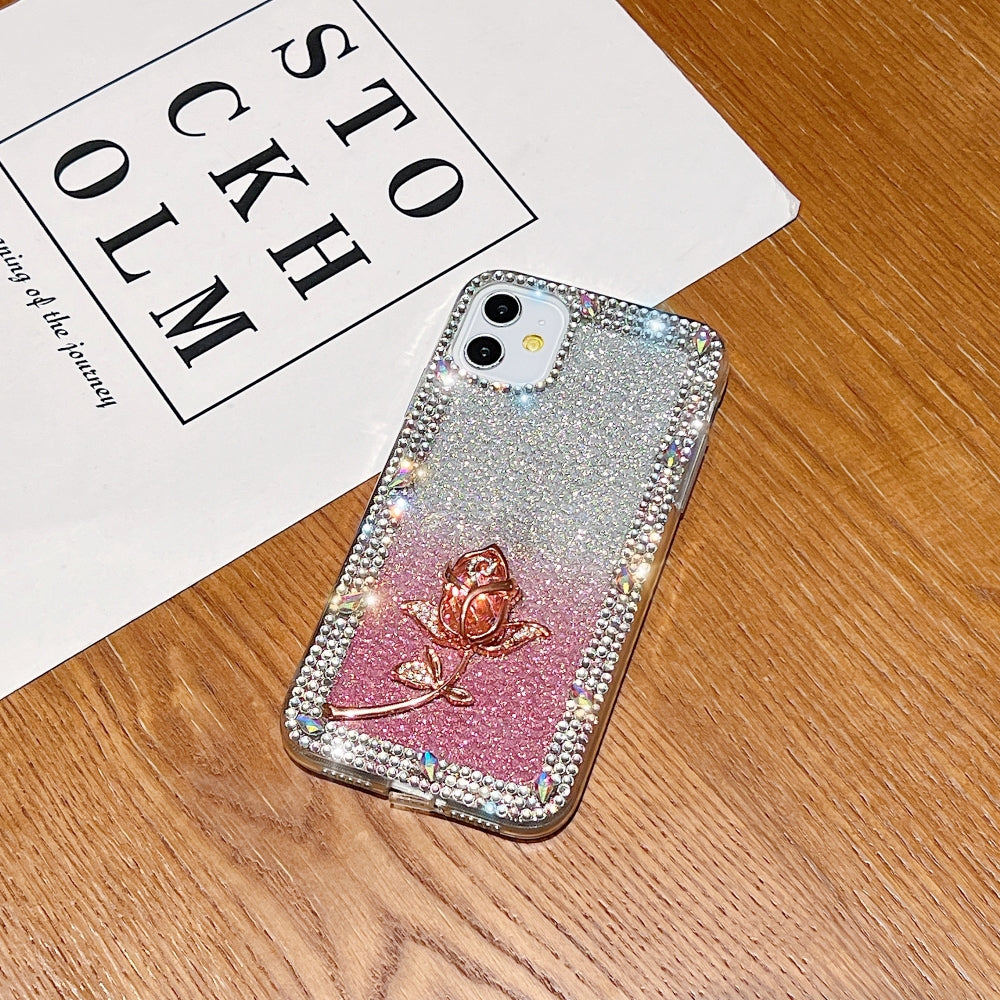 Rose Diamond TPU (Soft) Phone Case - iPhone 15