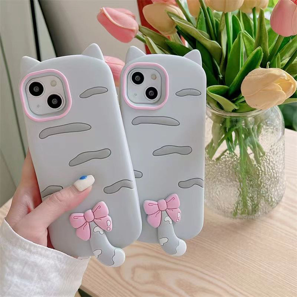 Cute Little Cat Phone Case with A Rotated Tail - iPhone 12 Pro Max