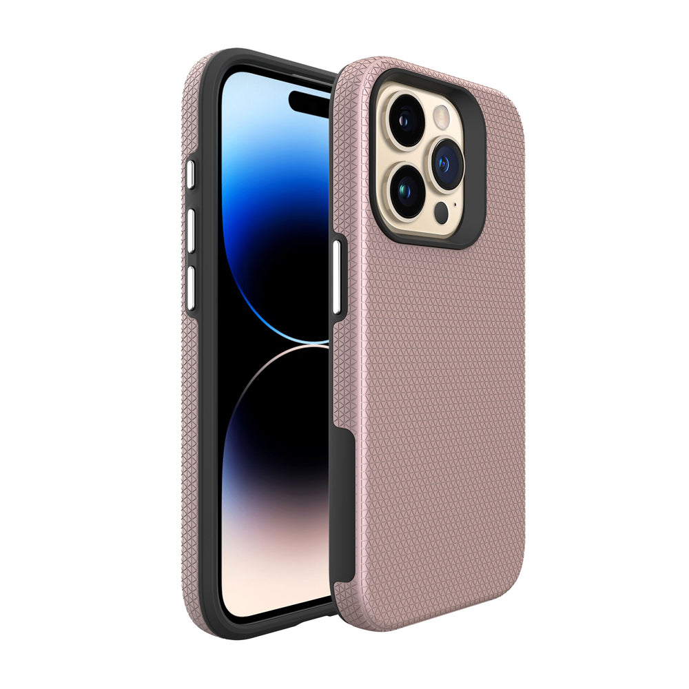 Shockproof Rugged Metal Button TPU (Soft) | PC (Hard) Phone Case - iPhone 13 Pro Max