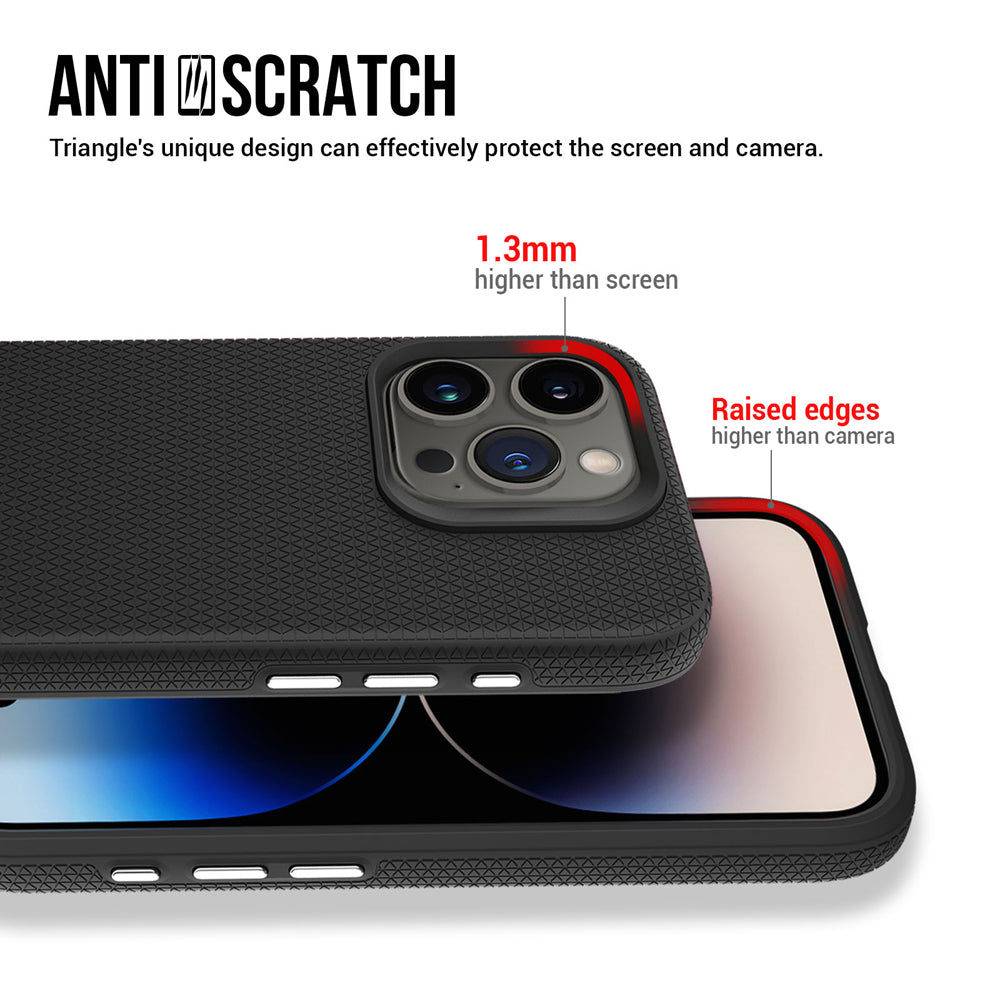 Shockproof Rugged Metal Button TPU (Soft) | PC (Hard) Phone Case - iPhone 15