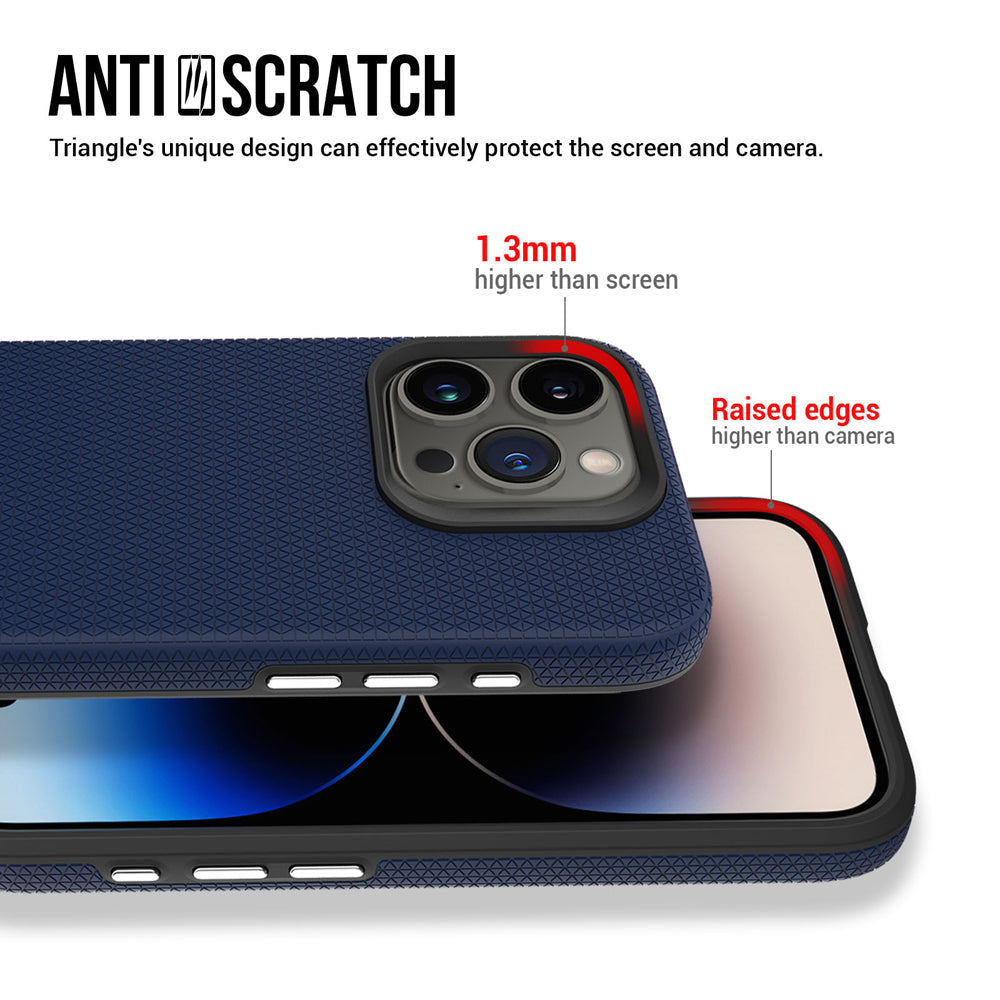 Shockproof Rugged Metal Button TPU (Soft) | PC (Hard) Phone Case - iPhone 13 Pro