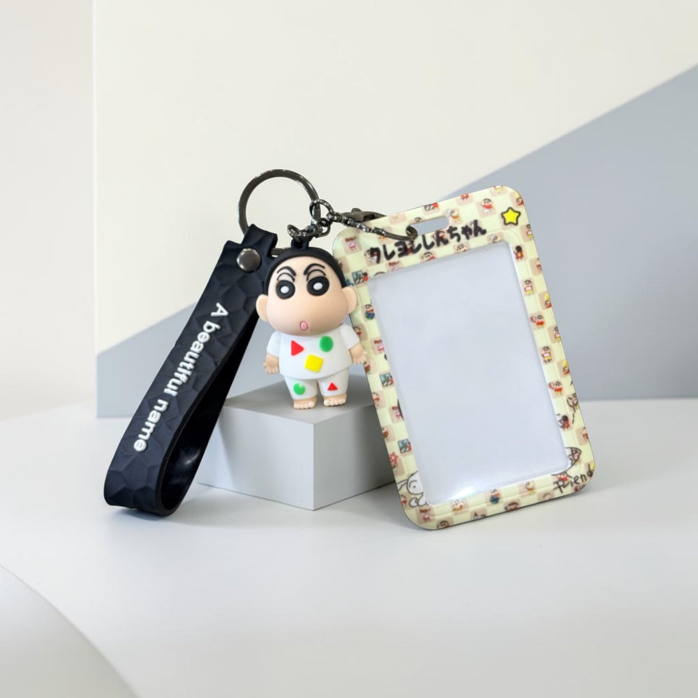 Shinchan Character Work ID Card Holder
