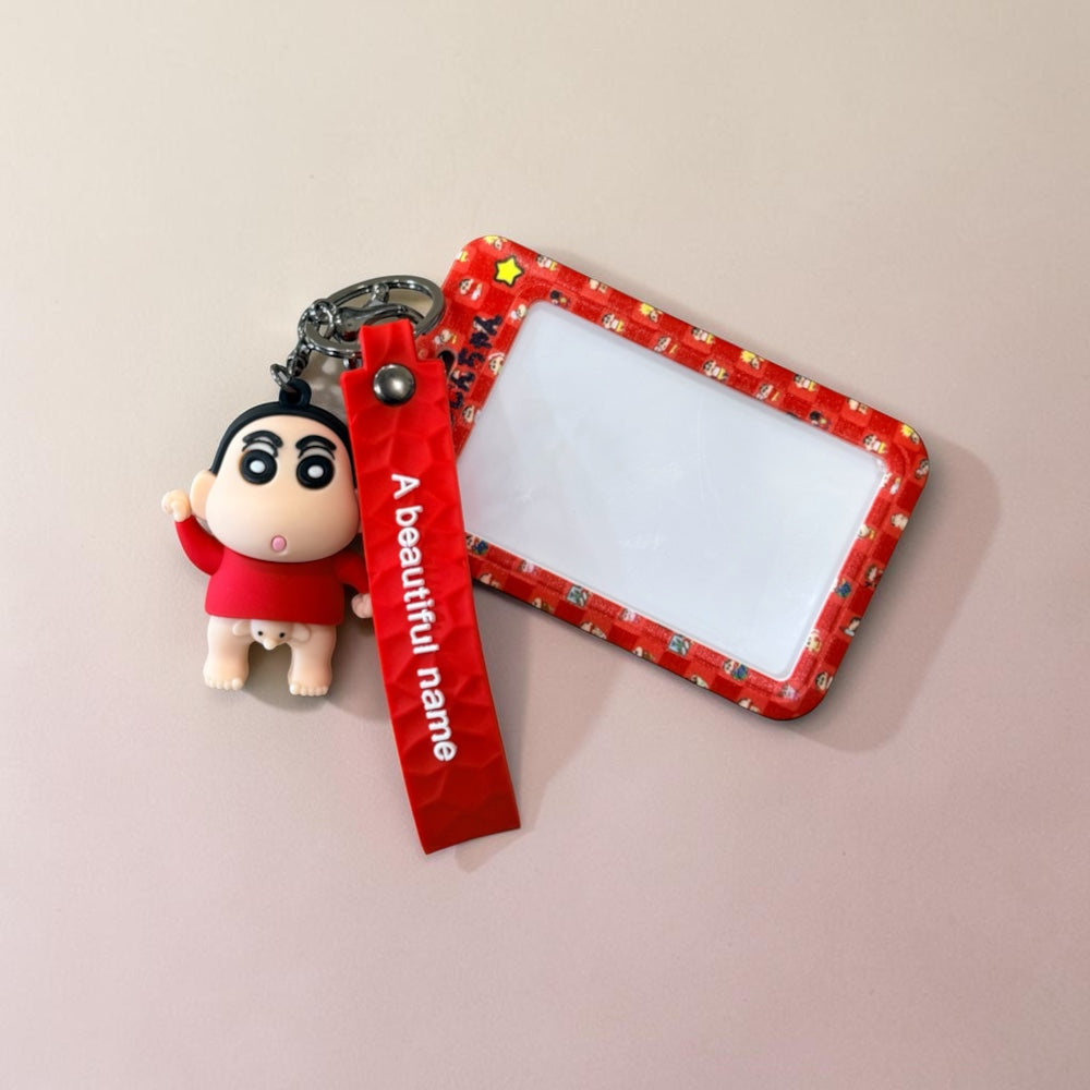 Shinchan Character Work ID Card Holder