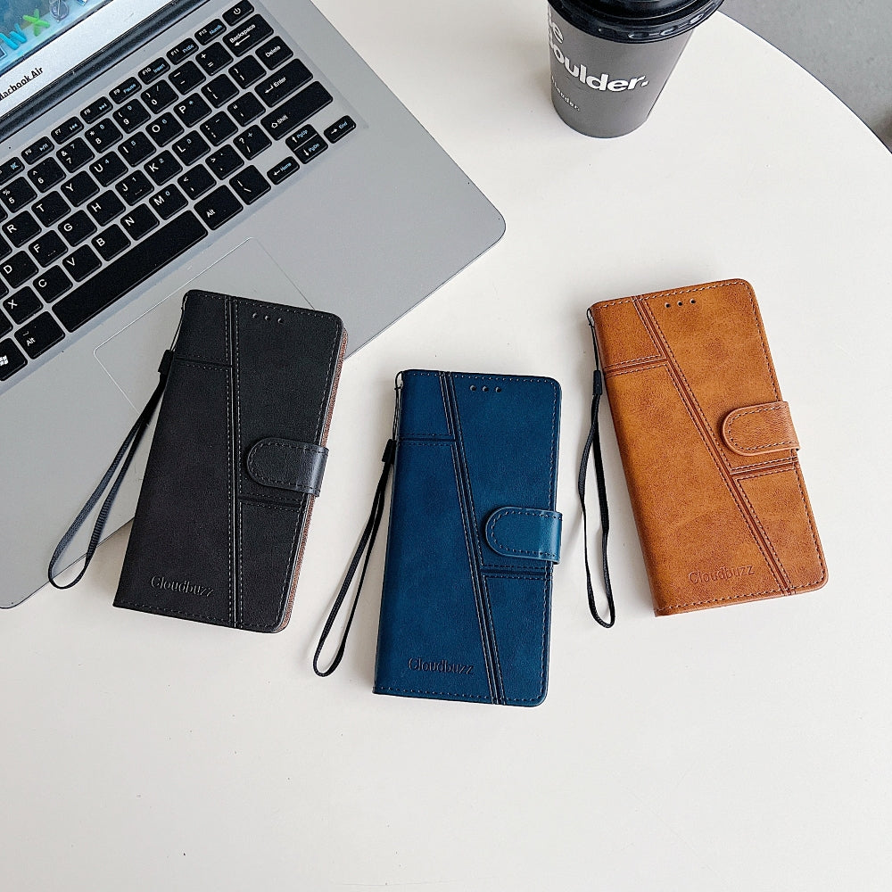Shockproof PU Leather Flip Phone Case