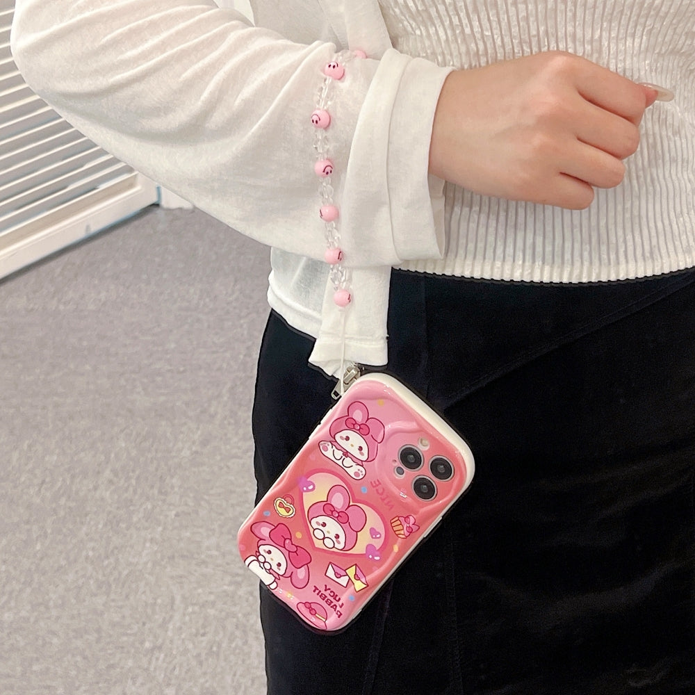 Smiley Color Beads Phone Charm | Bracelet