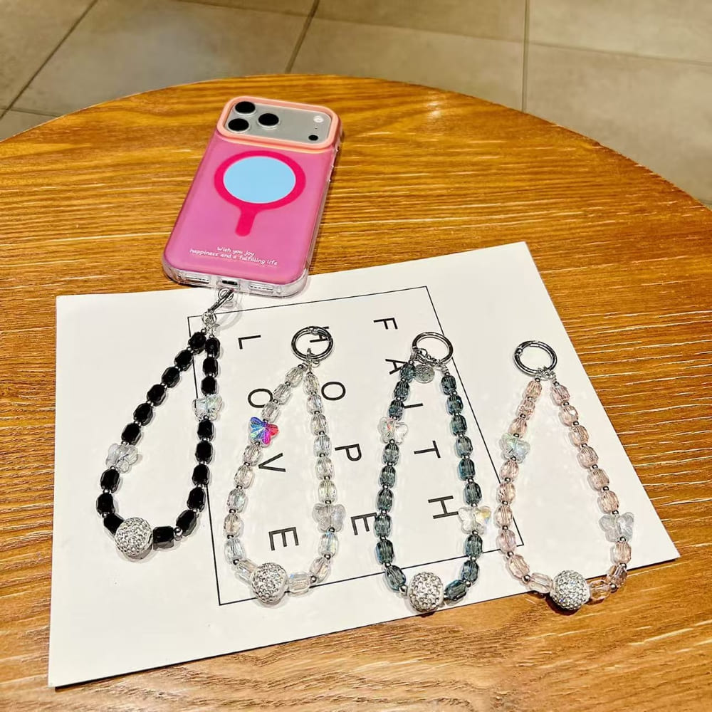 Smoky Stardust Twinkle Beads Phone Charm
