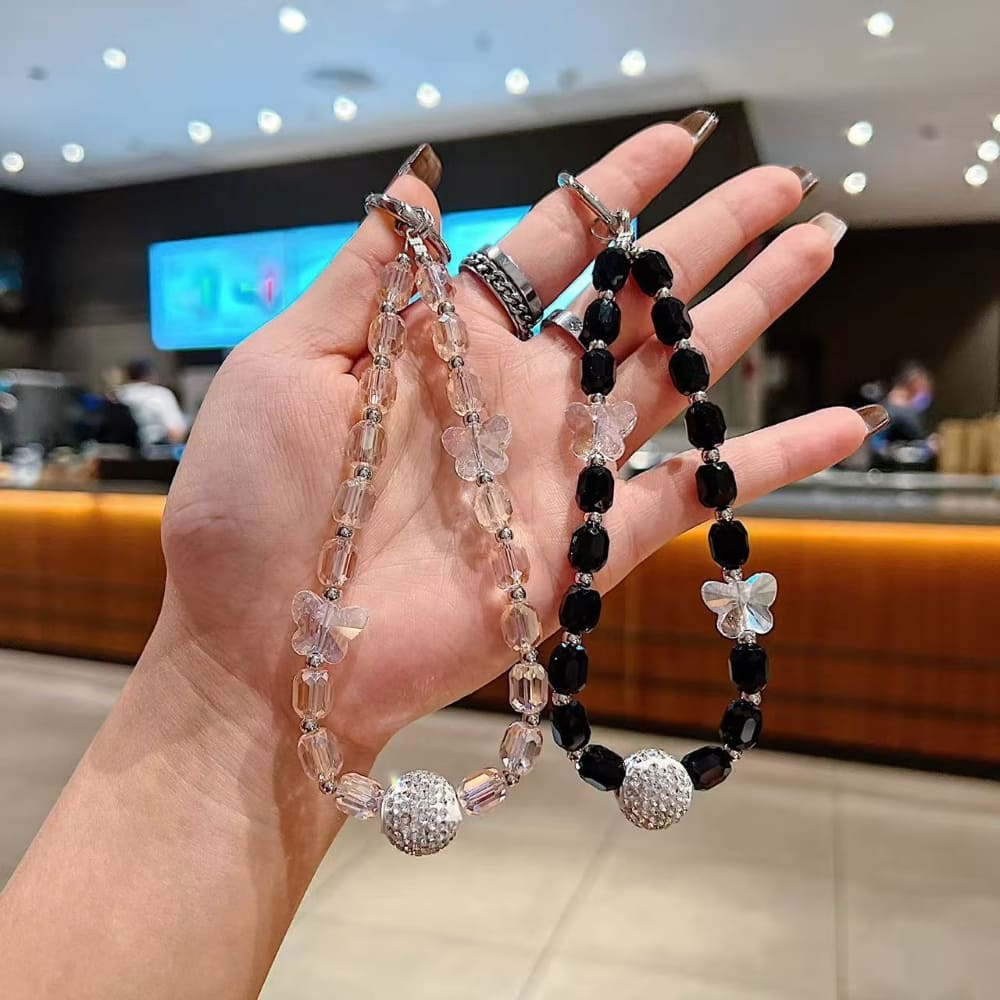 Smoky Stardust Twinkle Beads Phone Charm