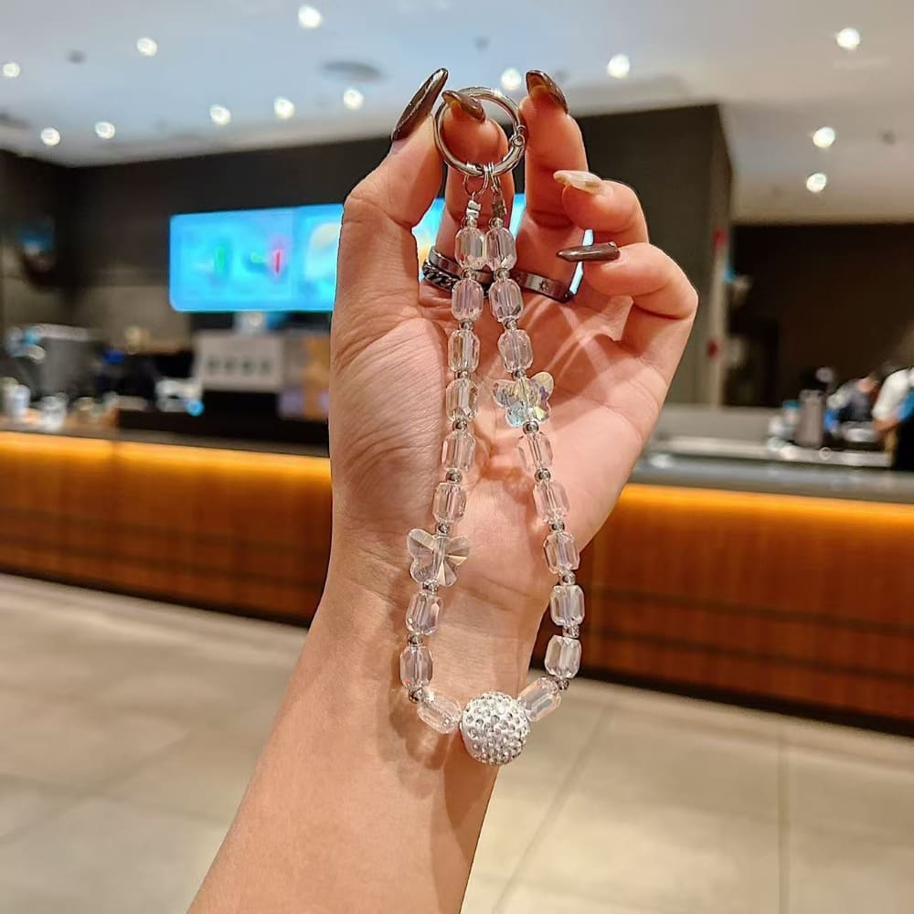 Smoky Stardust Twinkle Beads Phone Charm