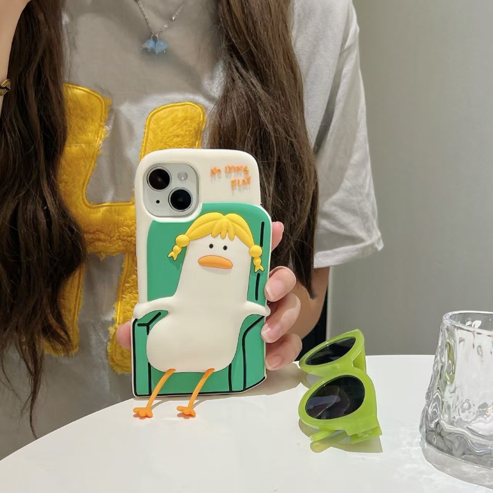 Soft Silicone Ducklings Phone Case - iPhone 16