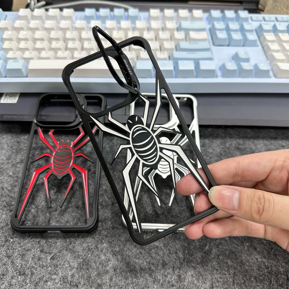 Spider Design Smart Kickstand Bumper Phone Case - iPhone 13