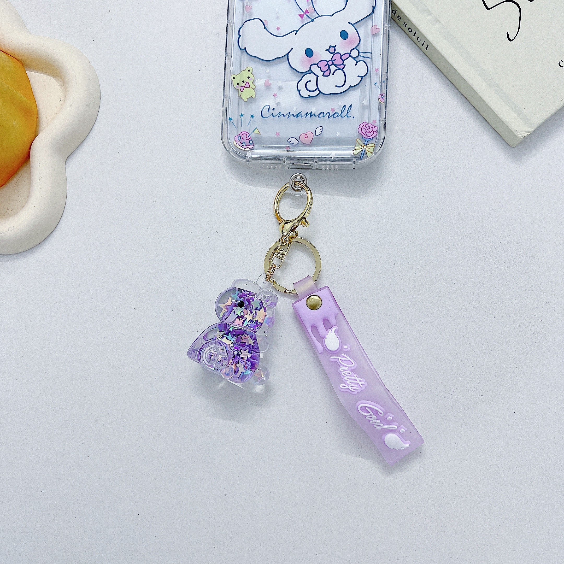 Creative Floating Star Unicorn Liquid Keychain | Phone Charm | Handbag Charm