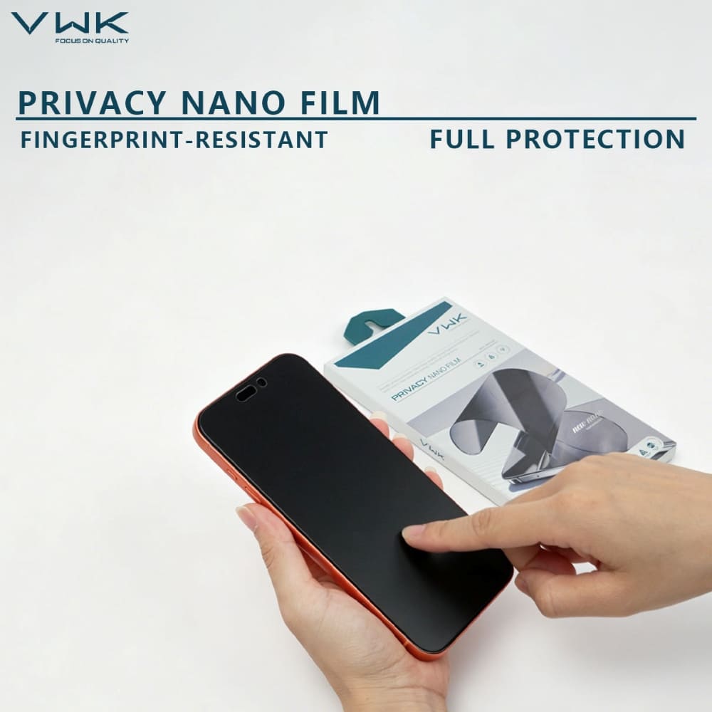 VWK Privacy Nano Matte Film Explosion Proof Tempered Glass - Samsung Series