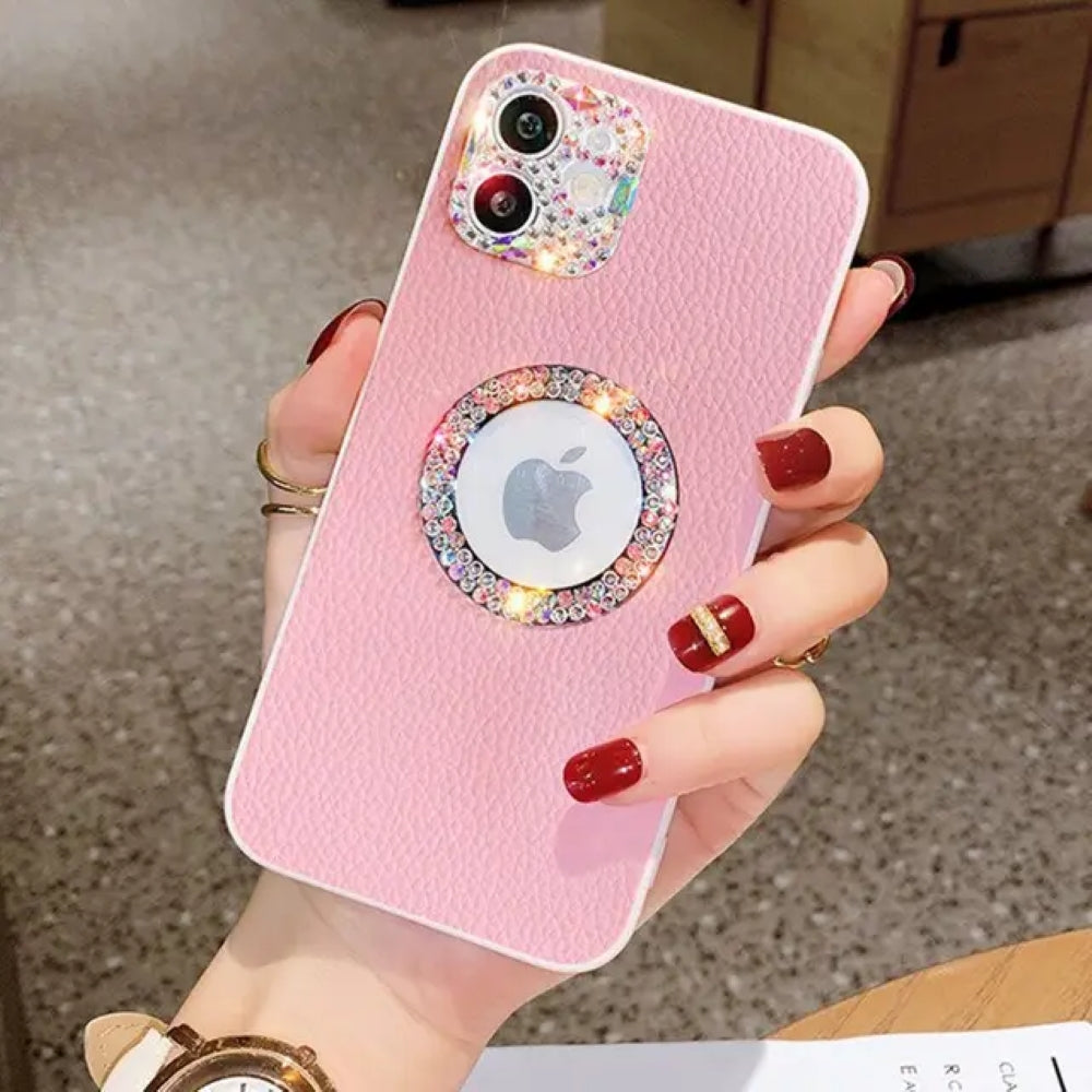 Women Diamond Camera Lens Protection Cover - iPhone 8