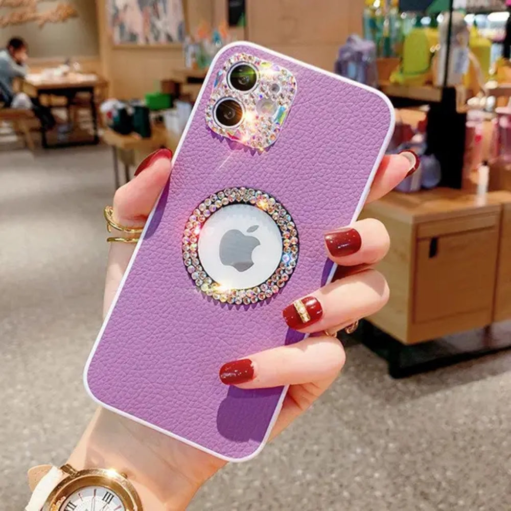 Women Diamond Camera Lens Protection Cover - iPhone 8